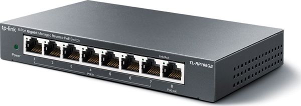 TP-LINK 8-Port Gigabit Managed Reverse PoE Switch (RP108GE) (TPRP108GE)