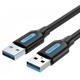 VENTION Καλώδιο USB 3.0 Type A Male σε A Male 2M Μαύρο (CONBH)