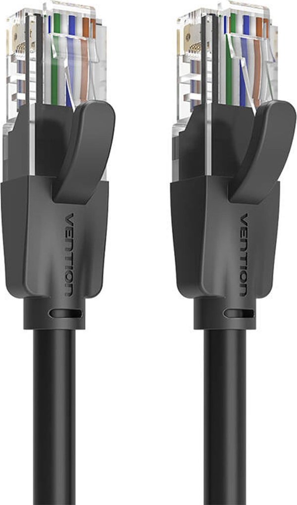 Καλώδιο δικτύου UTP CAT6 Vention IBEBF RJ45 Ethernet 1000Mbps 1m μαύρο
