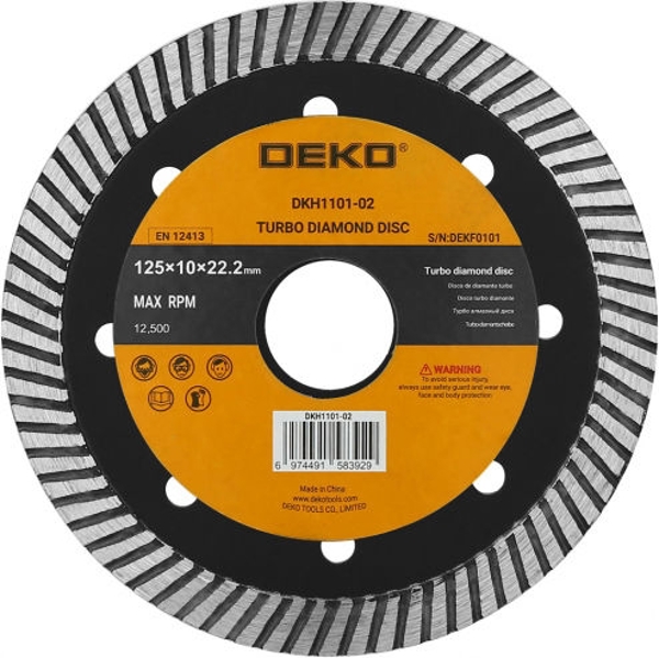 Deko Δίσκος Κοπής Δομικών Υλικών 125mm DKH1101-02