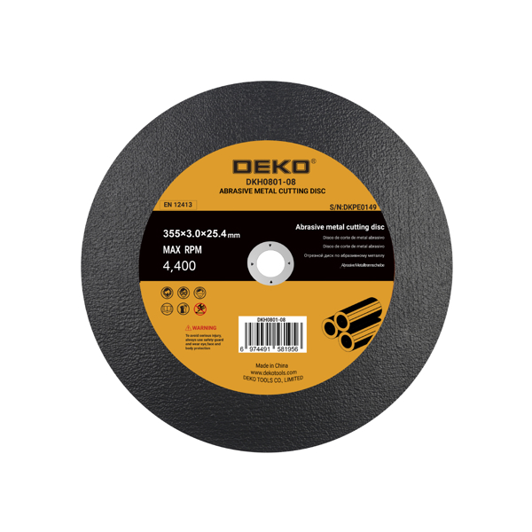 Δίσκος κοπής Μετάλλου 355x3.0x25.4mm Deko DKH0801-08