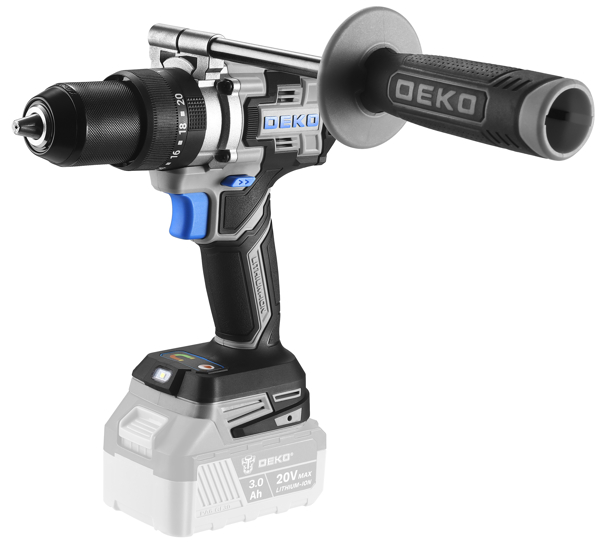 Κρουστικό Δραπανοκατσάβιδο Μπαταρίας BRUSHLESS 120N.m 20V DEKO DKBL20XP01-S0(Χωρίς Μπαταρία και Φορτιστή).