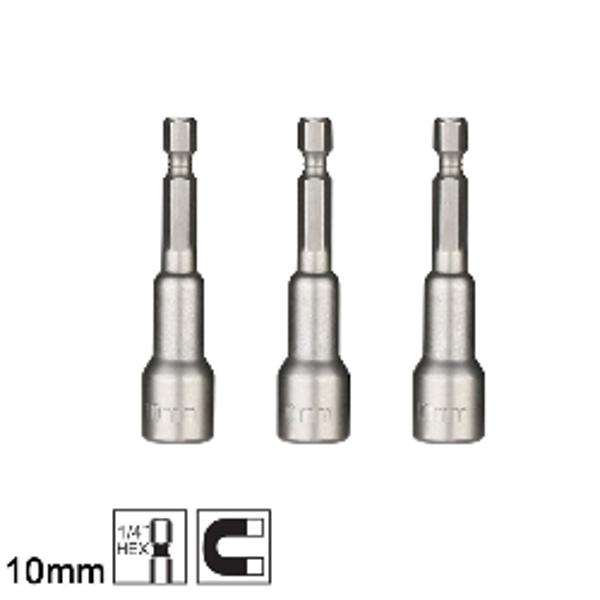 Σετ 3 Τεμ Μαγνητικών Καρυδιών 10mm DEKO DKA1210-3