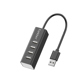 USB hub Earldom ET-HUB14, USB 2.0, 4 Ports, Black - 12067
