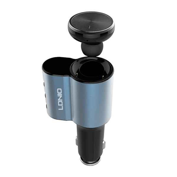 Φορτιστής αυτοκινήτου + Bluetooth handsfree LDNIO CM21, 2in1, 5V 4.2A, Μαύρο - 14751