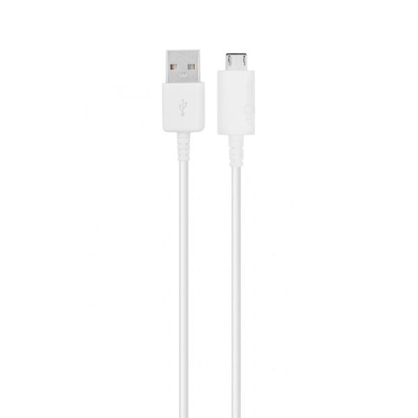 Καλώδιο δεδομένων, χωρίς μάρκα, Micro USB, 1.0m, λευκό - 14855