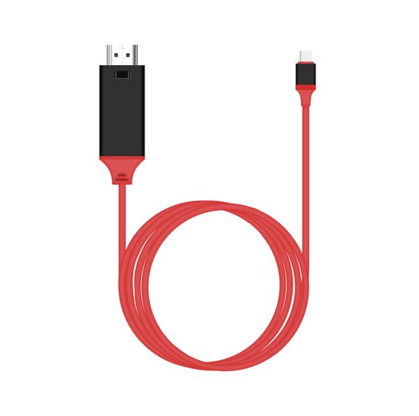 Καλώδιο Earldom ET-WS8, Type C MHL - HDMI, 2.0m, Κόκκινο - 14930