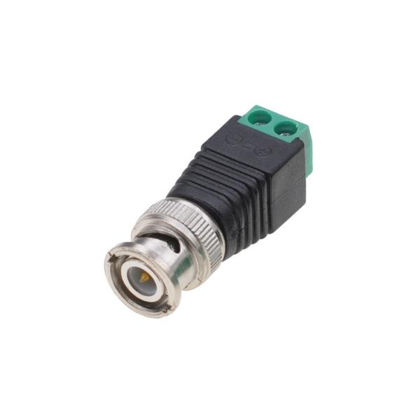 Connector DeTech, BNC M - Screw Terminal, 10pcs., Black - 17168