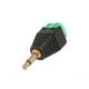 Connector DeTech, 3.5mm M - Screw Terminal, 10pcs., Black - 17178