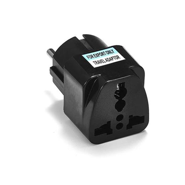 Αντάπτορας No brand WD-9, UK/US to EU Schuko, 220V, Υψηλής Ποιότητας, Μαυρο - 17703