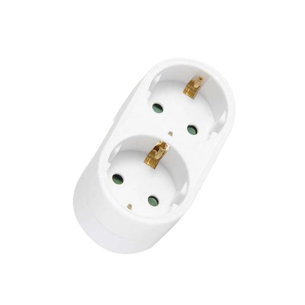 Πολύπριζο No brand, 1 to 2 Θέσεων, 220V, Χωρίς Καλώδιο, Ασπρο - 17706