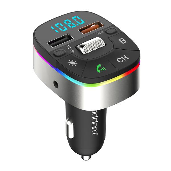 Μεταδότης FM Earldom ЕТ-M74, Bluetooth, USB, Micro SD, QC 3.0, Μαυρο - 17720
