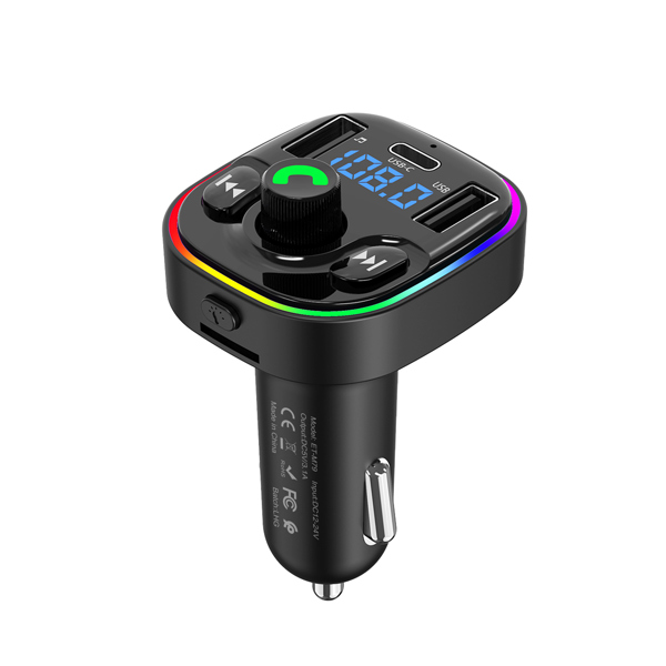 Μεταδότης FM Earldom ET-M79, Bluetooth, Micro SD, USB, Type-C, QC, Μαυρο - 17775