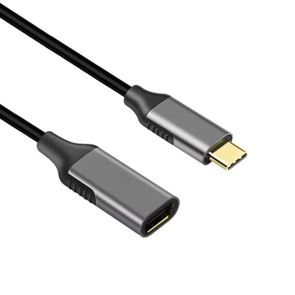 Adapter DeTech, USB-C – DP 4K, 60Hz, Black- 17837