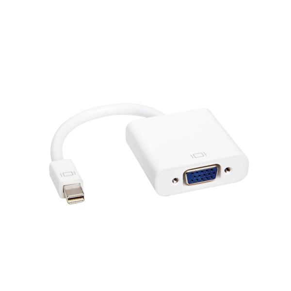Μετατροπέας Mini DP M - VGA 10cm, DeTech, Λευκό - 18155