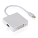 Μετατροπέας Mini DP σε DVI/HDMI/VGA 10cm, DeTech, Λευκό - 18157