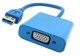Μετατροπέας USB3.0 σε VGA, No brand, Μπλέ - 18164
