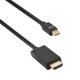 Καλώδιο DeTech Mini DP σε HDMI 14+1 cooper, 3m, Μαύρο - 18280