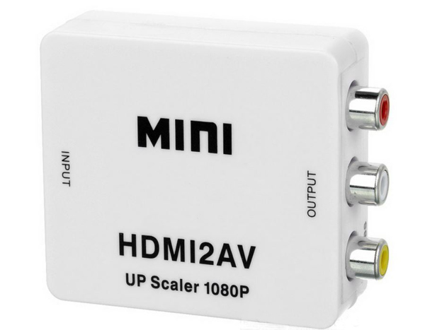 Μετατροπέας HDMI σε AV (3xRCA), OEM, Λευκό - 18301