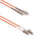 Fiber patch cable DeTech, SC-LC, UPC, Multimode, Duplex, 5.0m, Orange - 18339