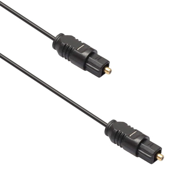 Optical audio cable DeTech, Toslink, 20m, Black - 18358