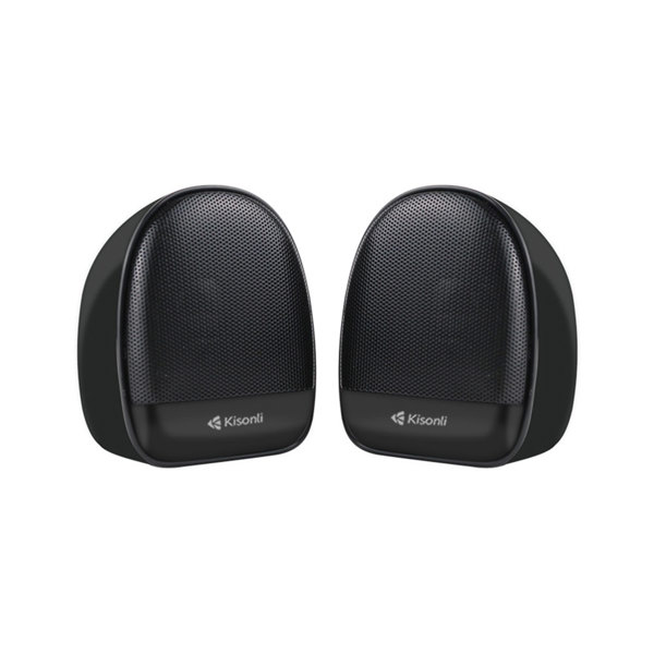 Ηχεία Kisonli KS-08, 2x3W, USB, Μαυρο - 22158