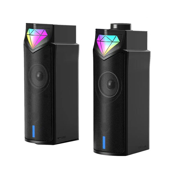 Ηχεία Onikuma L1, 2x5W, USB, RGB, Μαυρο - 22217