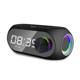 Speaker Kisonli LP-2S, Bluetooth, Clock, SD, FM, AUX, RGB, Black - 22280
