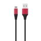 Kαλώδιο δεδομένων DeTech DE-C22M, Micro USB, 1.0m, Μαυρο - 40103