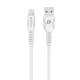 Кαλώδιο δεδομένων DeTech De-C27i, Lightning (iPhone 5/6/7 / SE), 1.0m, Λευκό - 40110