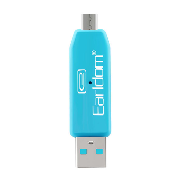Αντάπτορας Earldom ET-OT05, USB F to Micro USB, Card reader, OTG, Διαφορετικα Χρωματα - 40170