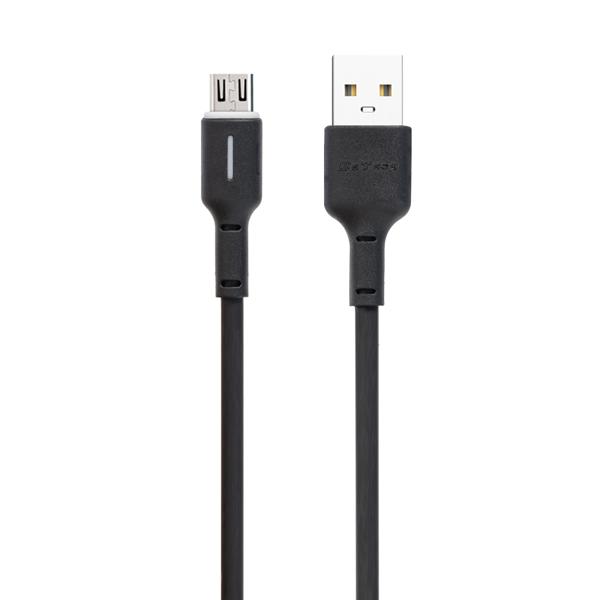 Kαλώδιο δεδομένων DeTech DE-C37M, Micro USB, 1.0m, Μαυρο - 40194