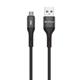 Kαλώδιο δεδομένων DeTech DE-C38M, Micro USB, 1.0m, Μαυρο - 40197