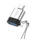 Προσαρμογέας Earldom ET-OT64, USB F σε Type-C, OTG, Ασημί - 40209