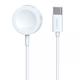 Wireless charging cable Earldom ET-WC22, For Apple Watch, 5V/0.35A, 1.0m, White - 40235
