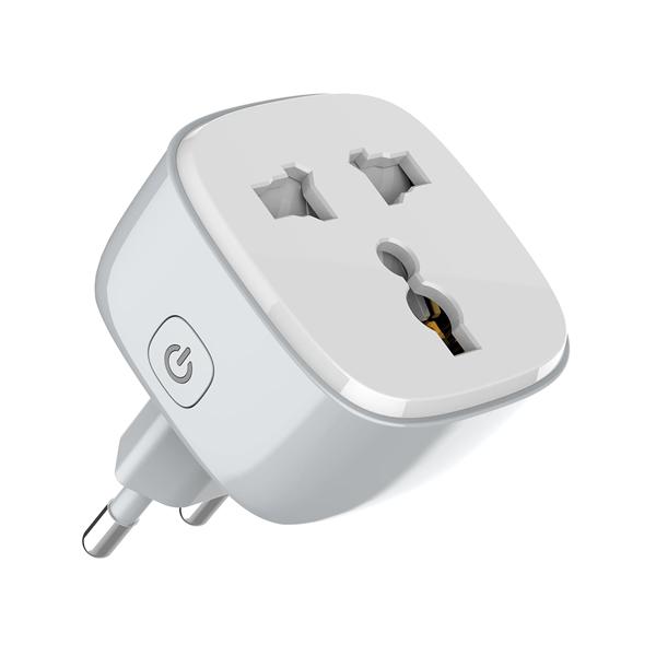 Smart socket LDNIO SCW1050, 220V, 10A, Wi-Fi, Tuya Smart, White - 40297