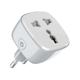 Smart socket LDNIO SCW1050, 220V, 10A, Wi-Fi, Tuya Smart, White - 40297