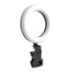 LED Ring light Earldom ET-ZP29, 12.5см, 4W, Black - 40369