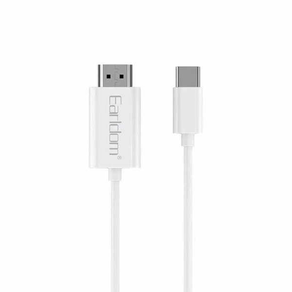 Cable Earldom ET-W32, Type-C - HDMI 4K, 2м., White - 40375