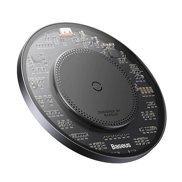 Wireless Charger Baseus Simple 2, Qi, 15W, Black - 40381