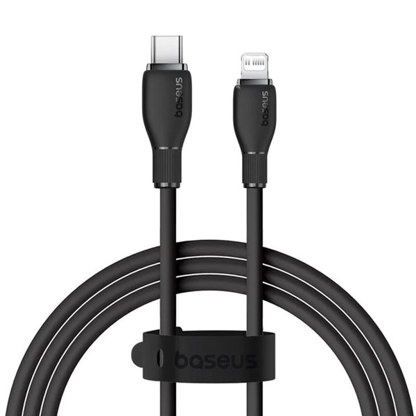 Data cable Baseus Pudding, Type-C - Lightning, 20W, 1.2m, Black - 40433