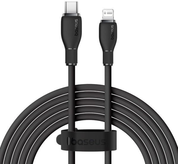 Data cable Baseus Pudding, Type-C - Lightning, 20W, 2.0m, Black - 40435