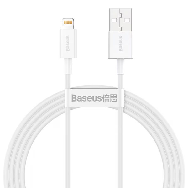 Data cable Baseus Superior, Lightning, 1.5m, White - 40471