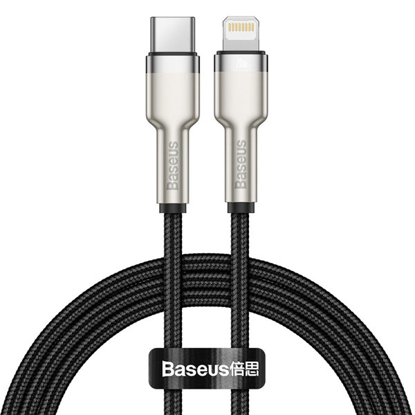 Data cable Baseus Cafule, Type-C - Lightning, 20W, 1.0m, Black - 40475