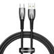 Data cable Baseus Glimmer, Type-C, 100W, 1.0m, Black - 40480