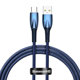 Data cable Baseus Glimmer, Type-C, 100W, 1.0m, Blue - 40481
