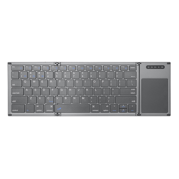Πληκτρολόγιο No brand B066T, Touchpad, Foldable, Bluetooth, Μαυρο - 6174