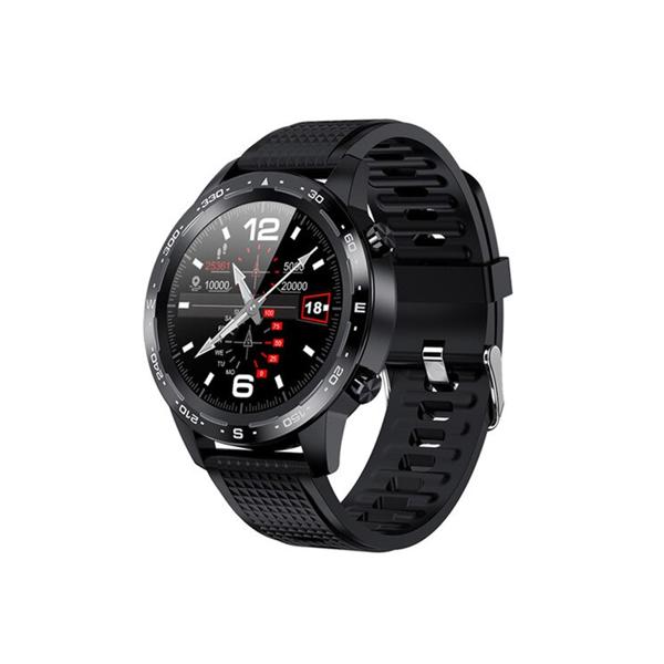 Smartwatch No brand L12, 48mm, Bluetooth, IP68, Μαυρο - 73037