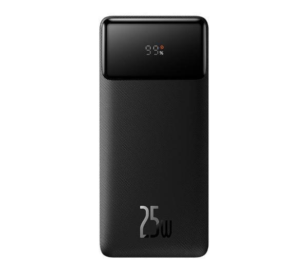 Power bank Baseus Bipow, 20000mAh, 25W, With Type-C cable, Black - 87089