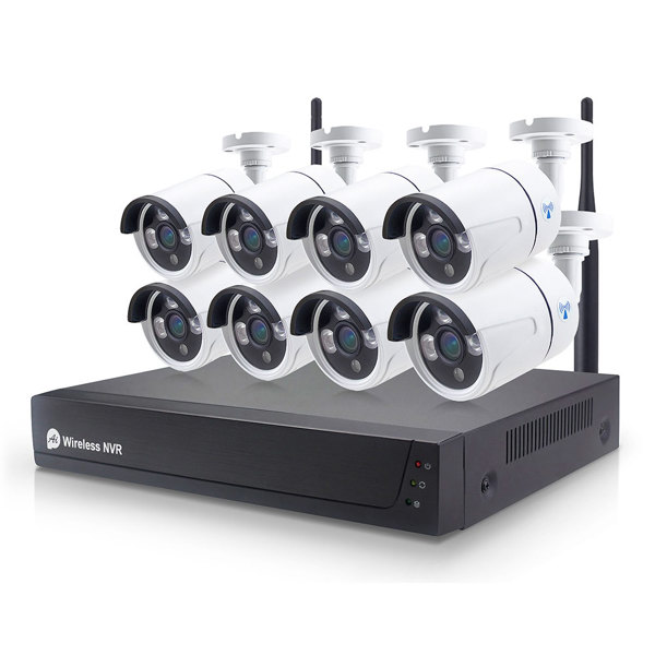 Camera kit No brand PST-TWK08BM, 8 cameras, 2.0Mp, Full HD, NVR, Wi-Fi - 91036